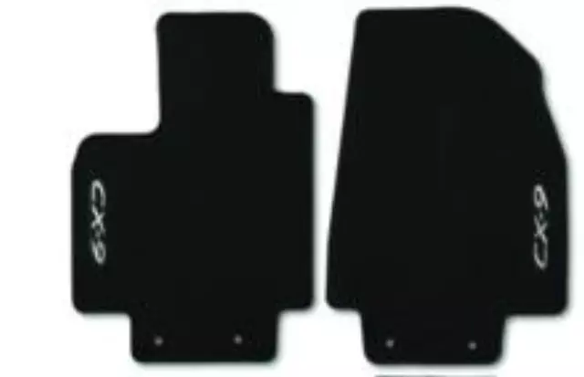 Floor Mats, Carpet - Black - Front Set - Mazda (0000-8B-N04B) - view 2