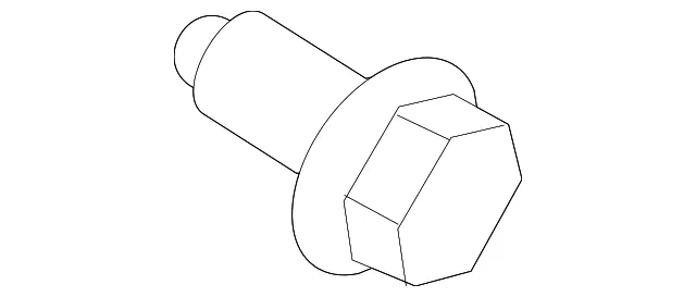 Seat Belt Assembly Bolt - Nissan (01125-02501)