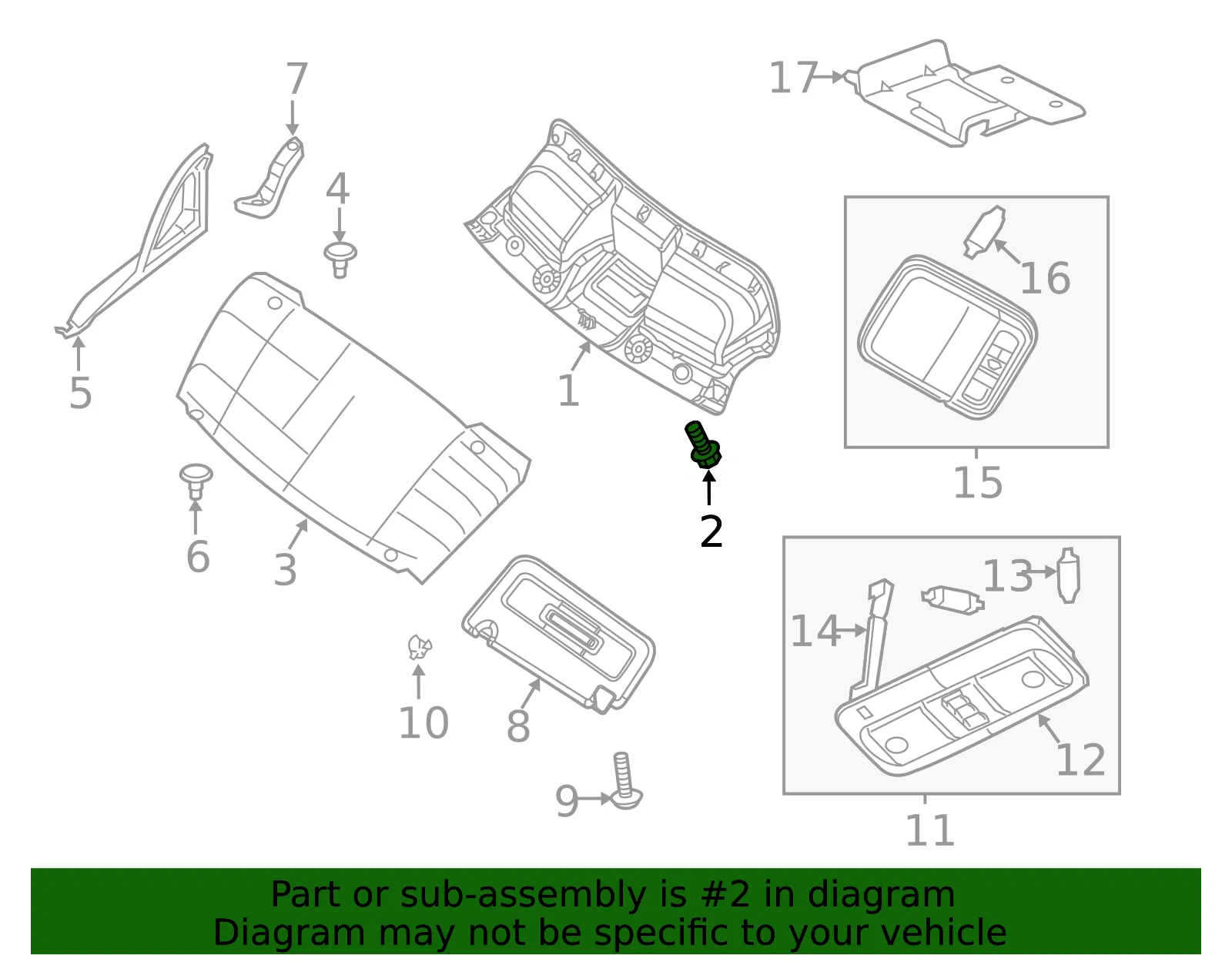 Console Screw - Nissan (01436-0019U) - view 2