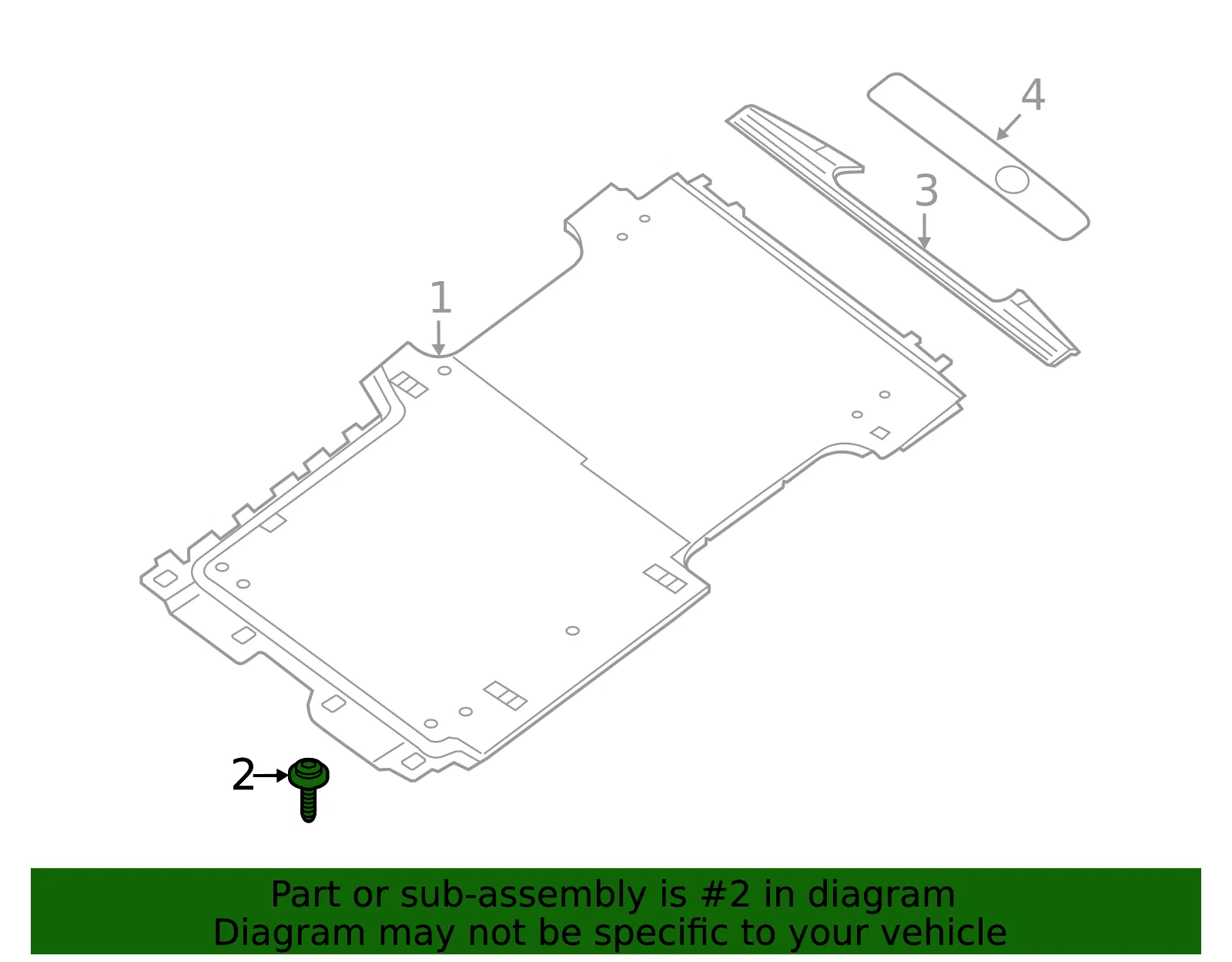 Trunk Lid Trim Retainer Clip - Nissan (01553-05971) - view 2