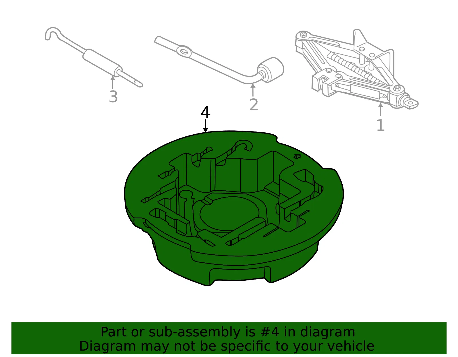 Tool Compartment - Kia (09149-1M500) - view 2