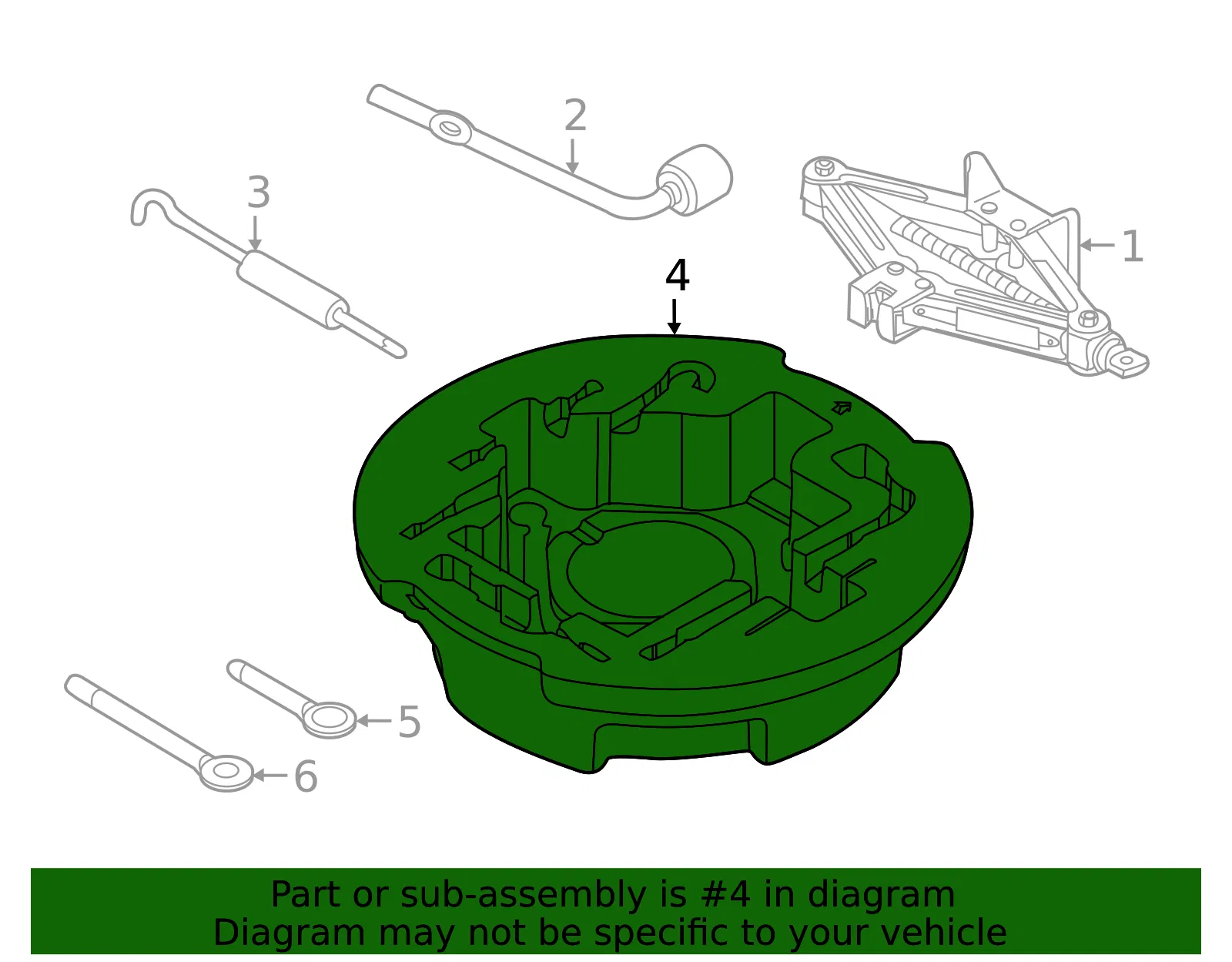 Tool Compartment - Kia (09149-A7100) - view 2