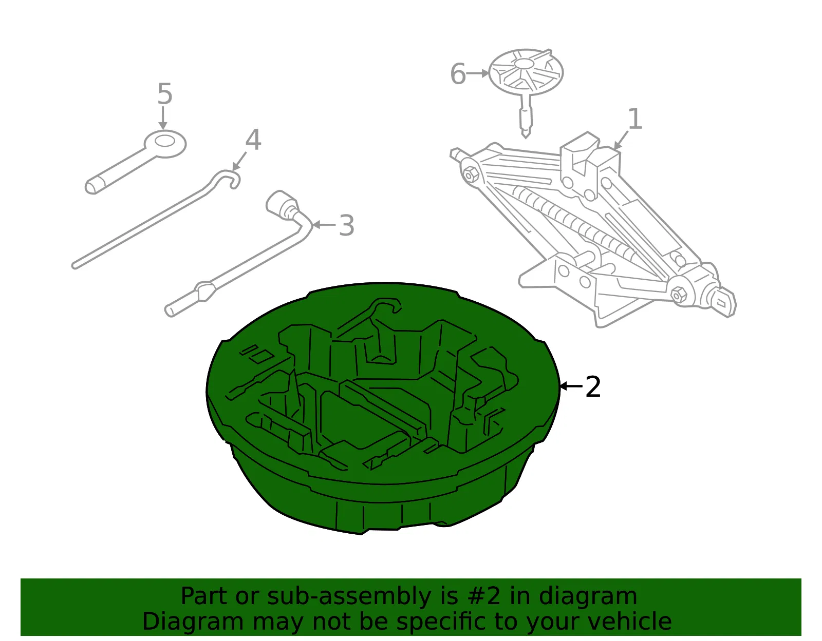 Tool Compartment - Kia (09149-F6900) - view 2