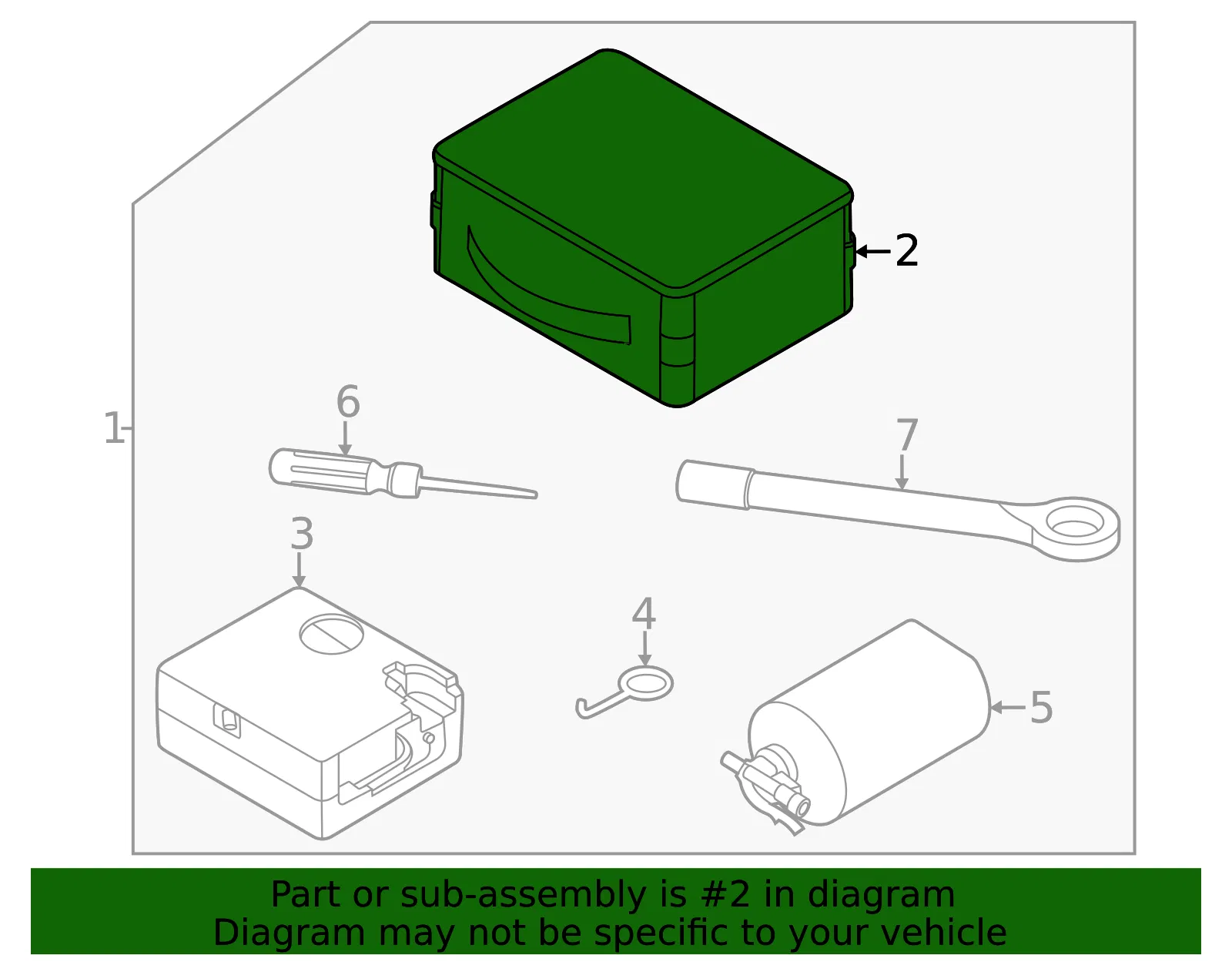 Tool Compartment - Kia (09149-GI100) - view 2