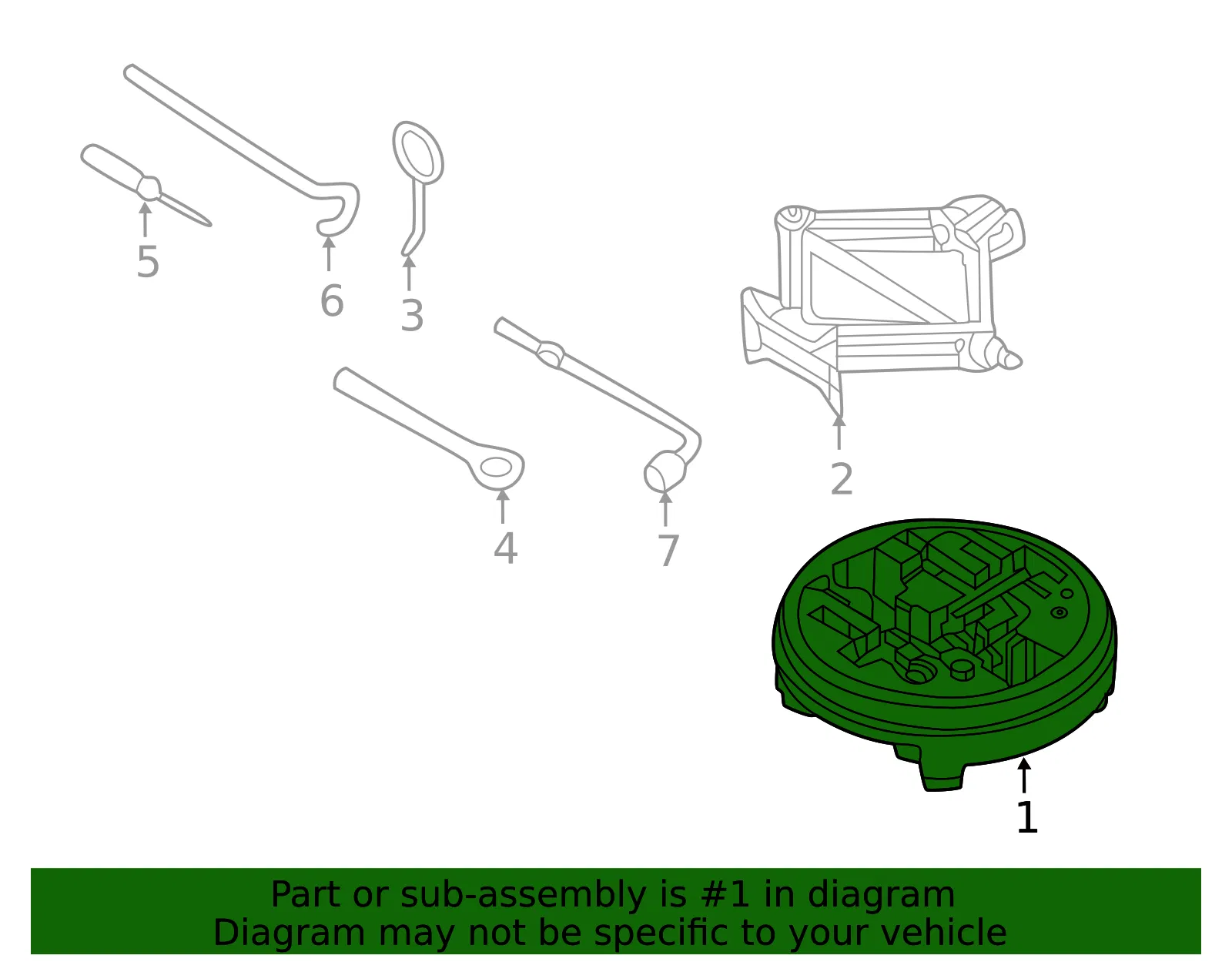 Tool Compartment - Kia (09149-J6200) - view 2