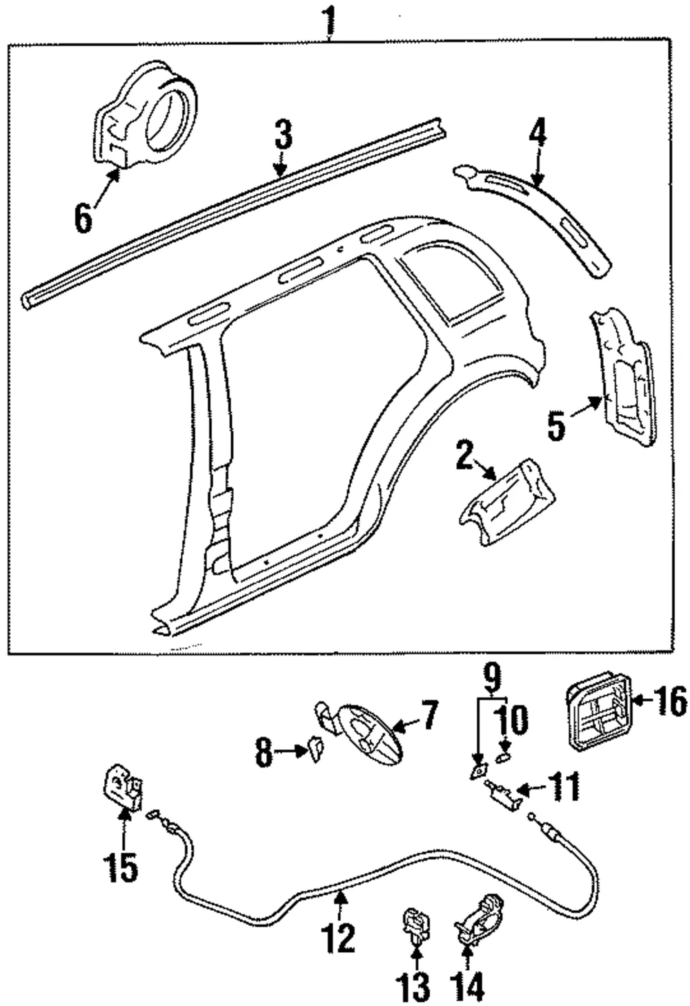 Pressure Vent - Driver's Side (LH) - Kia (0K014-51940)