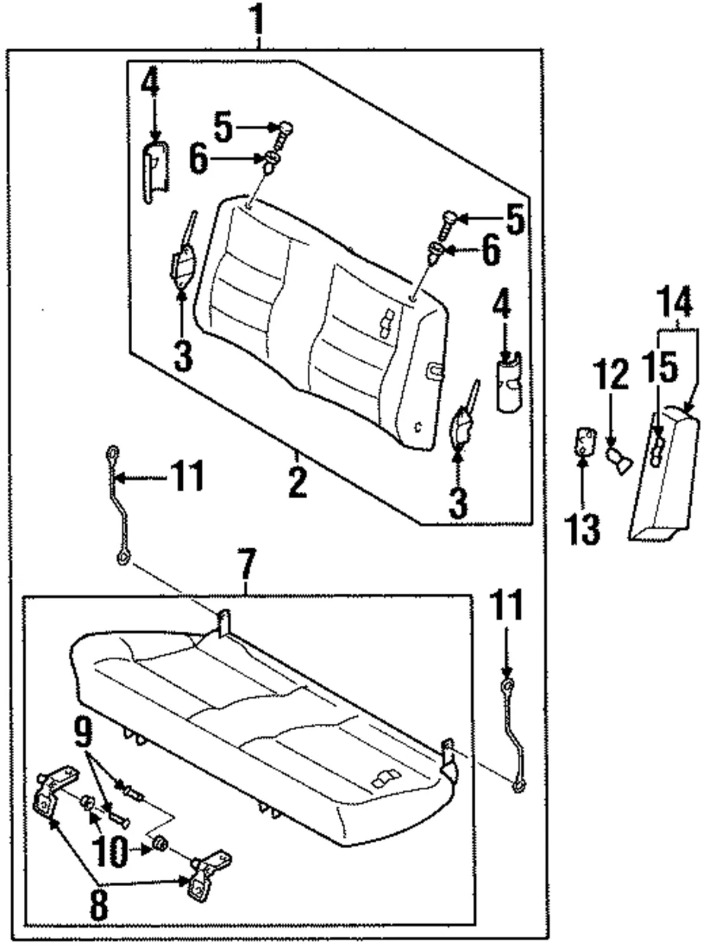 Seat Back Panel - Kia (0K01D-88445D96)