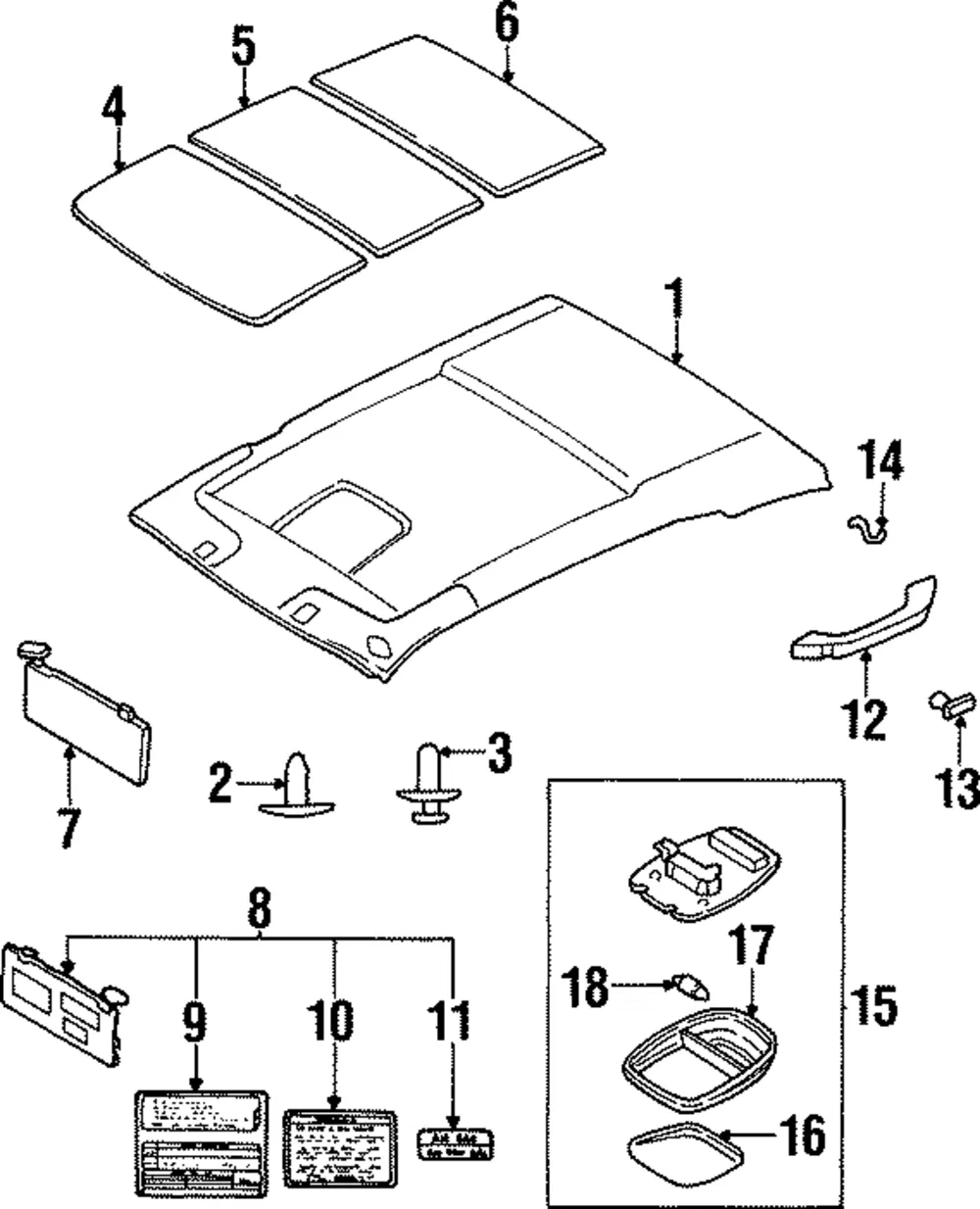 Sun-Visor - Kia (0K01G-69320K06)