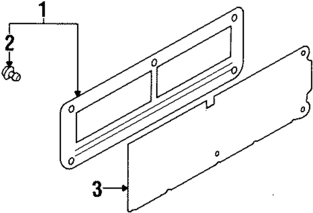 Tailgate Trim Cover - Kia (0K01S-6856096)
