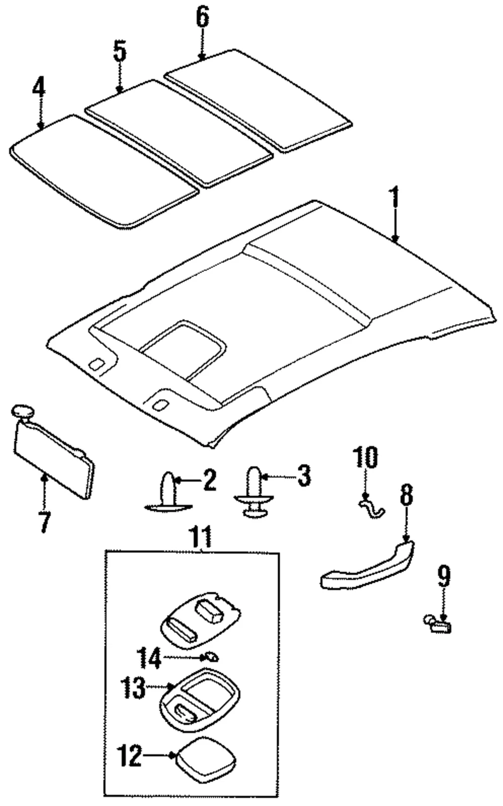 Sun-Visor - Driver's Side (LH) - Kia (0K02G-69320B06)