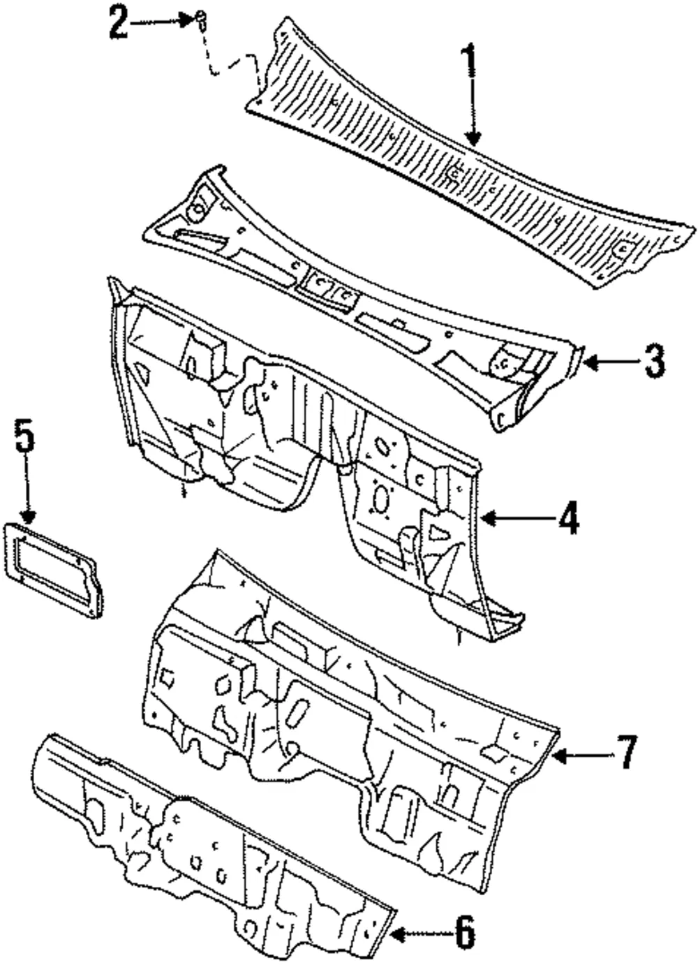 Dash Panel - Kia (0K08B-53400B)
