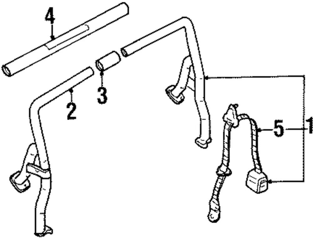 Roll Bar Trim Panel - Kia (0K08E-50981A)