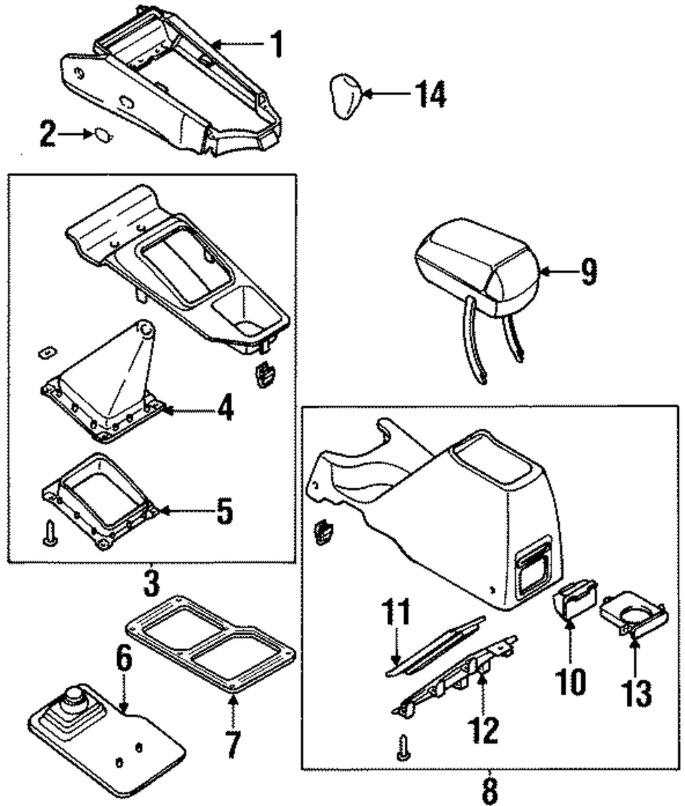 Console Panel - Kia (0K08H-64330C)