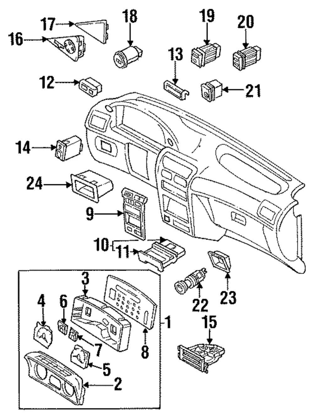Ashtray Assembly - Kia (0K201-64610)
