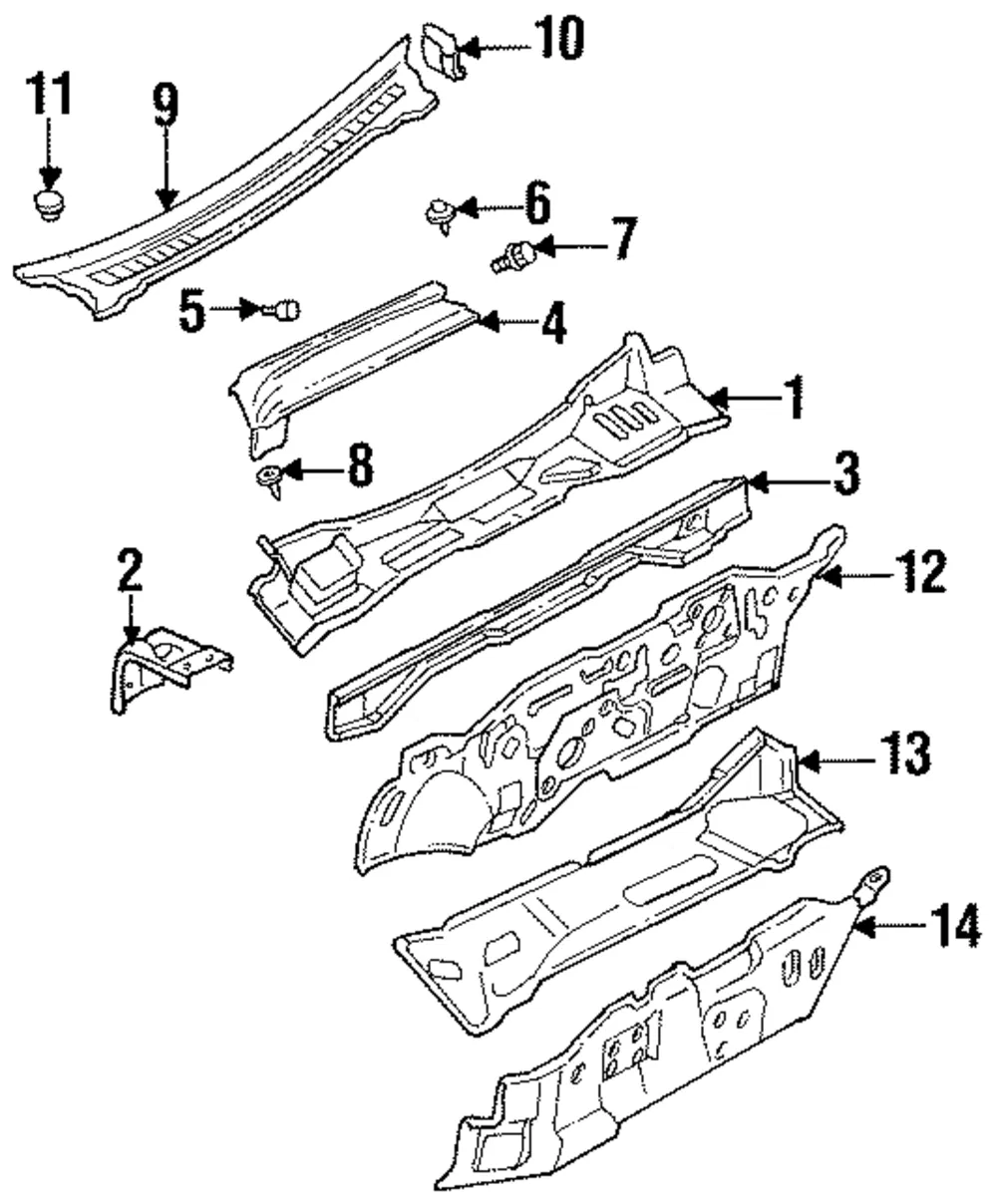 Dash Panel - Kia (0K20A-53400C)