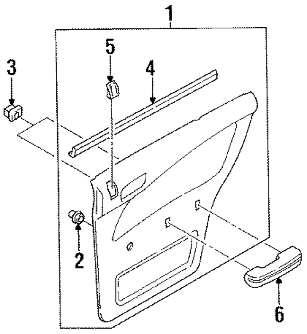 Trim Panel Assembly - Driver's Side (LH) - Kia (0K23P-68550A70)