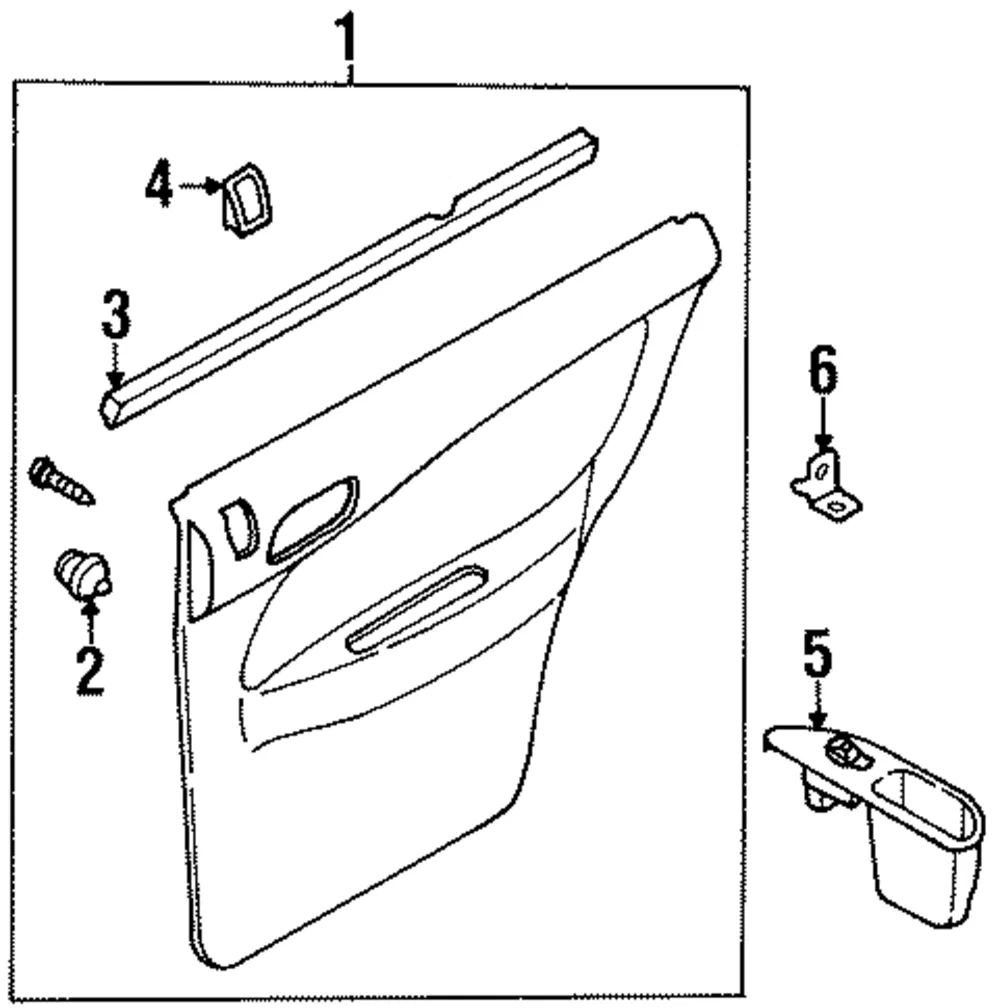 Trim Panel Assembly - Driver's Side (LH) - Kia (0K23R-68550C70)