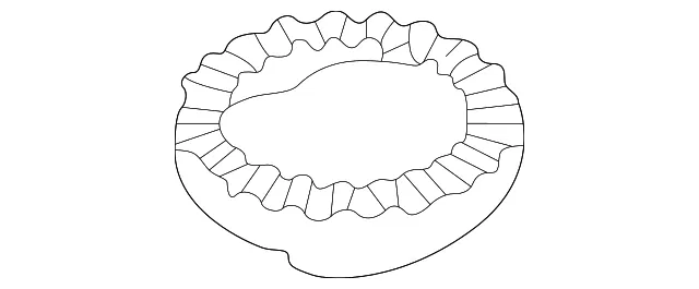 Upper Seat Rubber Seal - Kia (0K241-34012)