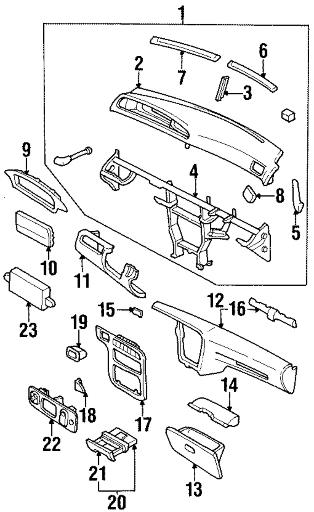 Instrument Panel - Kia (0K24A-5510096)