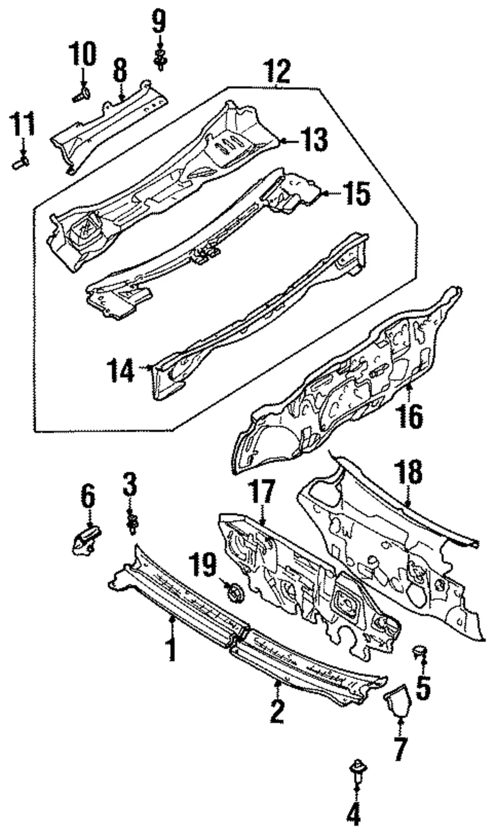 Dash Panel - Kia (0K2A1-53400E)