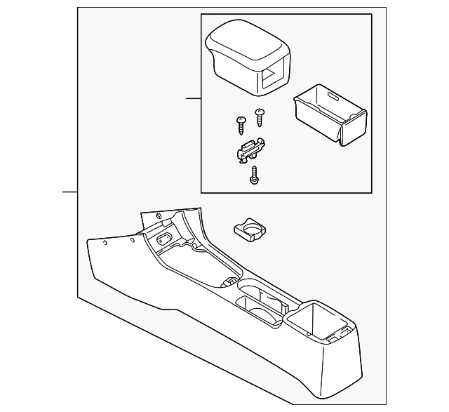 Console Assembly - Kia (0K2A3-64410J96)