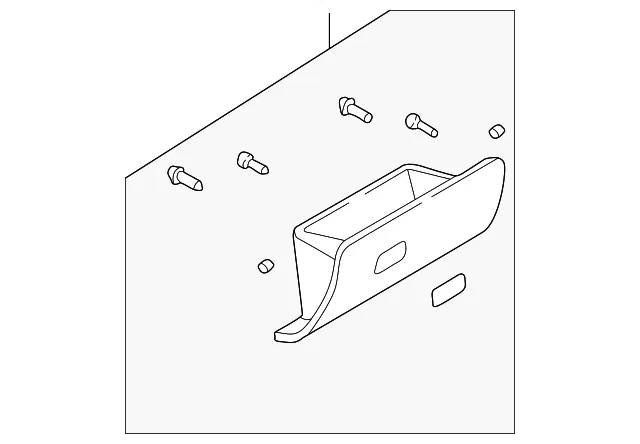 Glove Box Assembly - Kia (0K2AA-64030C96)