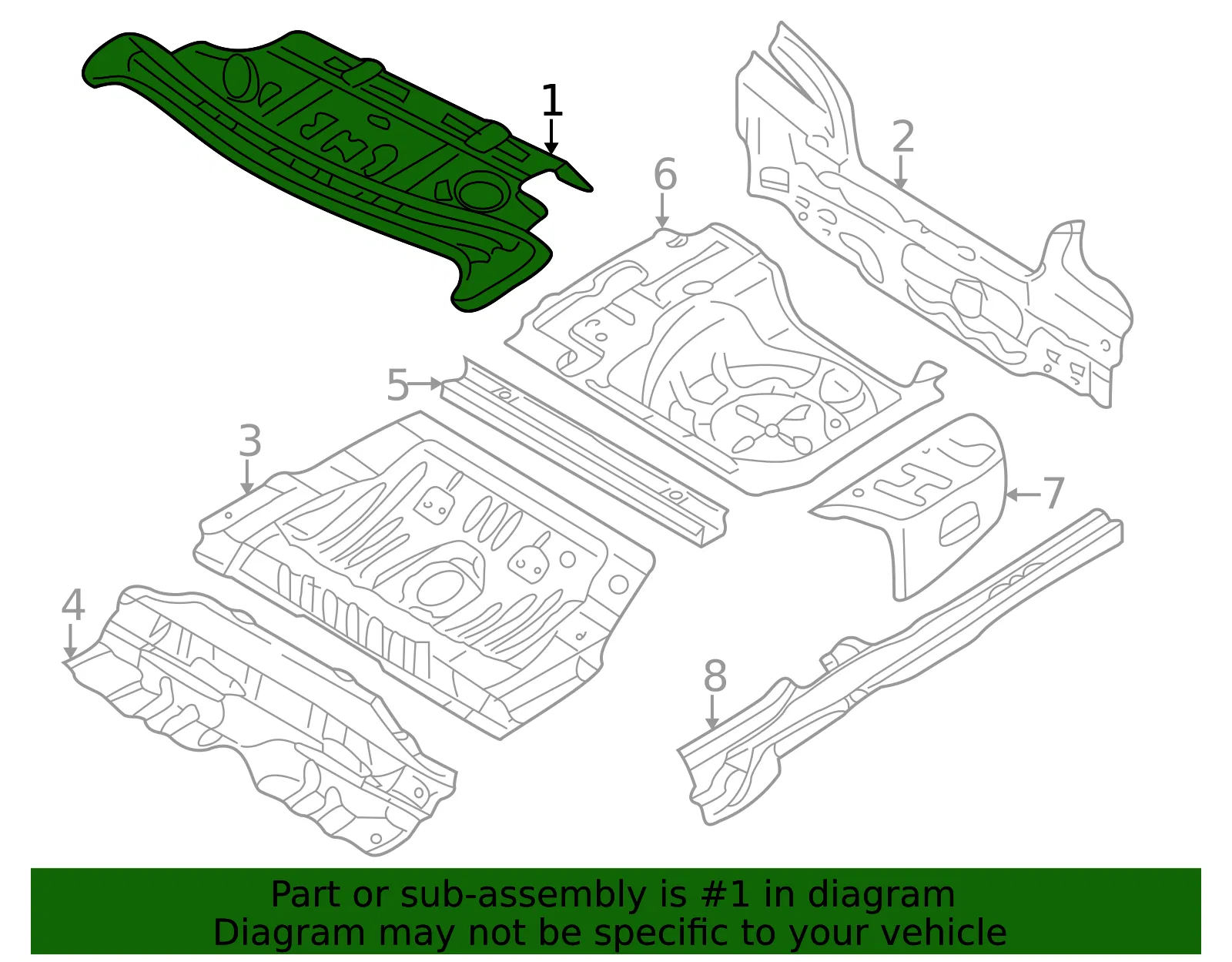 Package Tray - Kia (0K2AJ-70500) - view 2