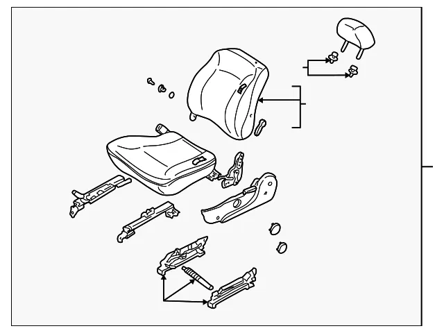 Seat Assembly - Driver's Side (LH) - Kia (0K2DJ-57150E96)