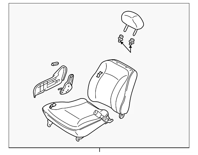 Seat Assembly - Passenger Side (RH) - Kia (0K2DK-57100C96)