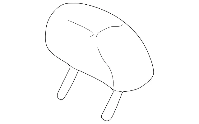 Headrest - Kia (0K2DK-88140A96)