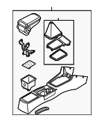 Console Assembly - Kia (0K2N5-64410B96) - view 3
