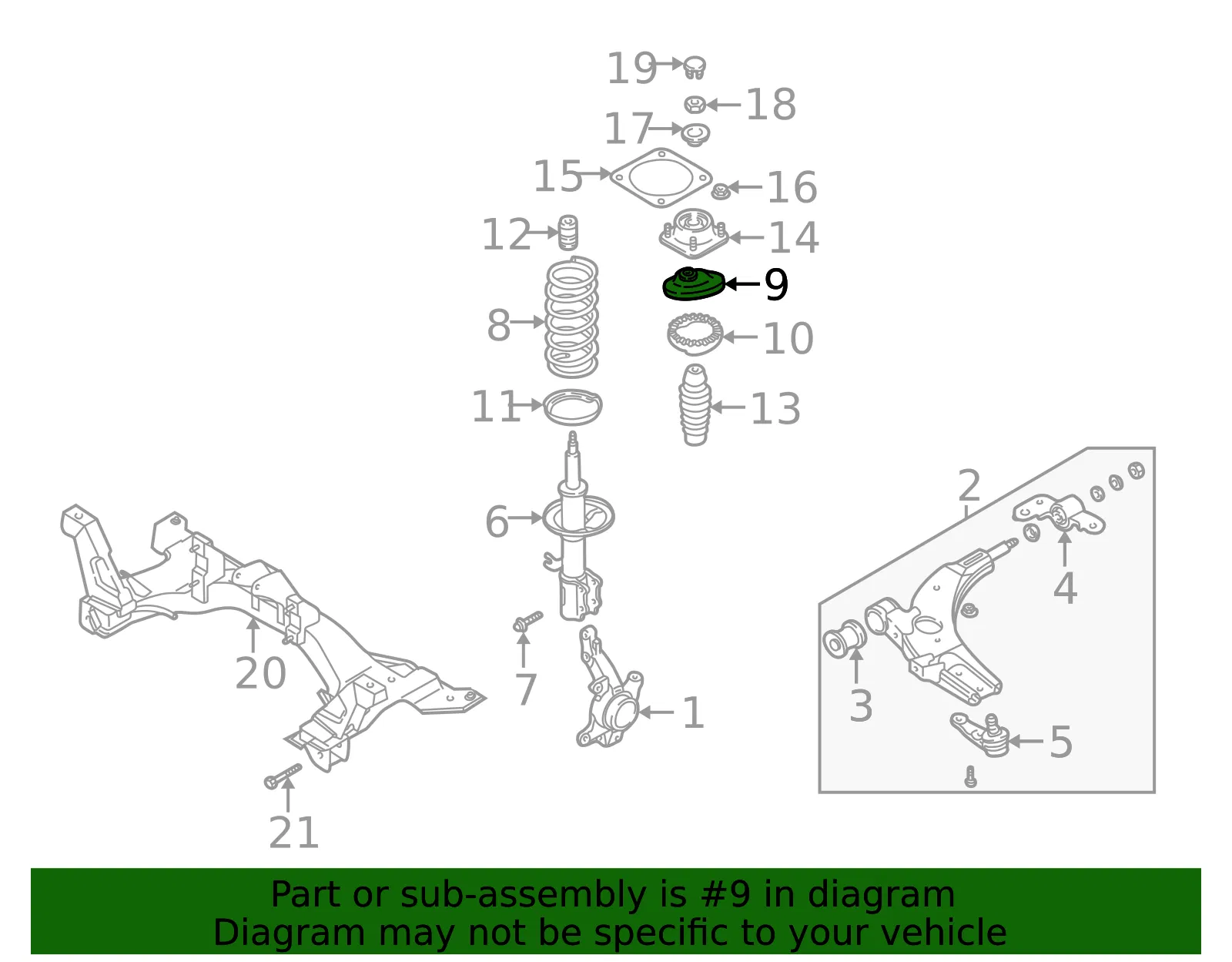 Upper Seat - Kia (0K2NA-34340A) - view 2
