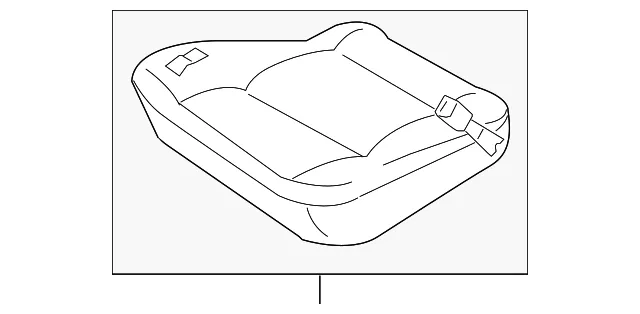 Seat Cushion - Passenger Side (RH) - Kia (0K2SA-88110B902)
