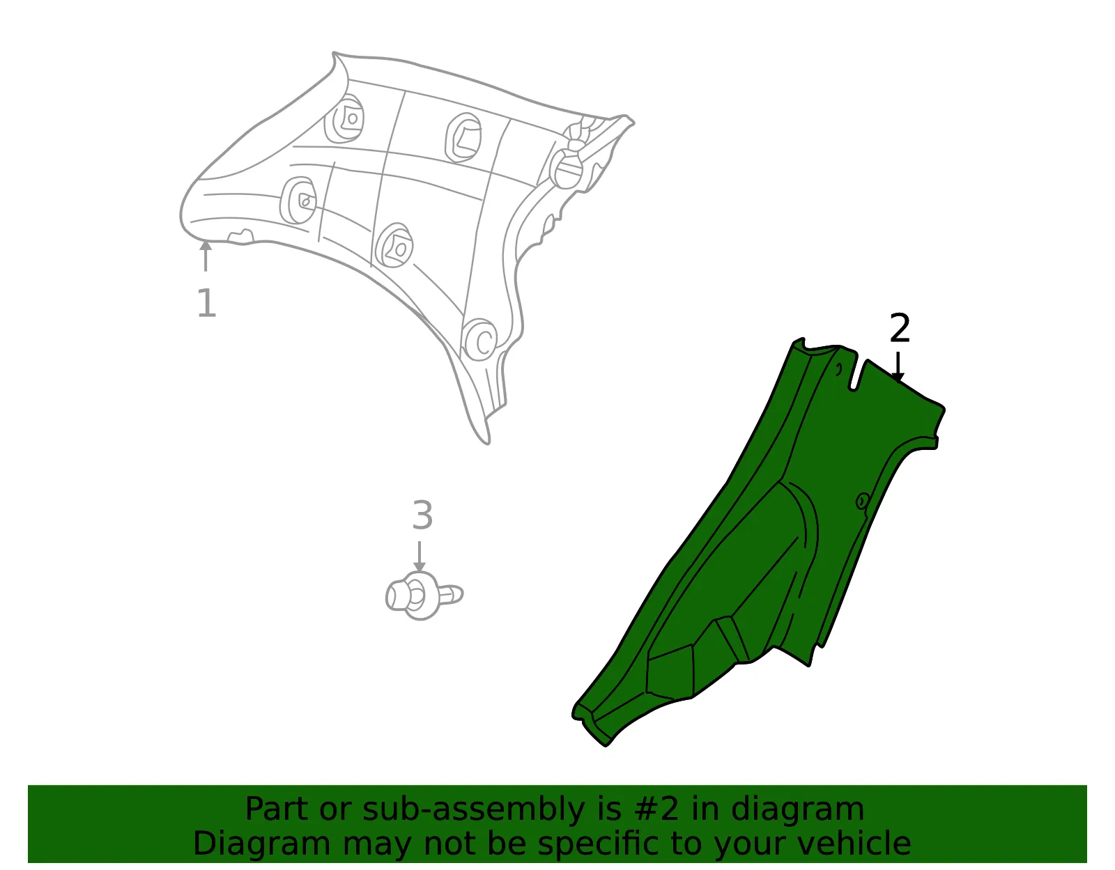 Lower Trim - Kia (0K30A-68770D78) - view 2