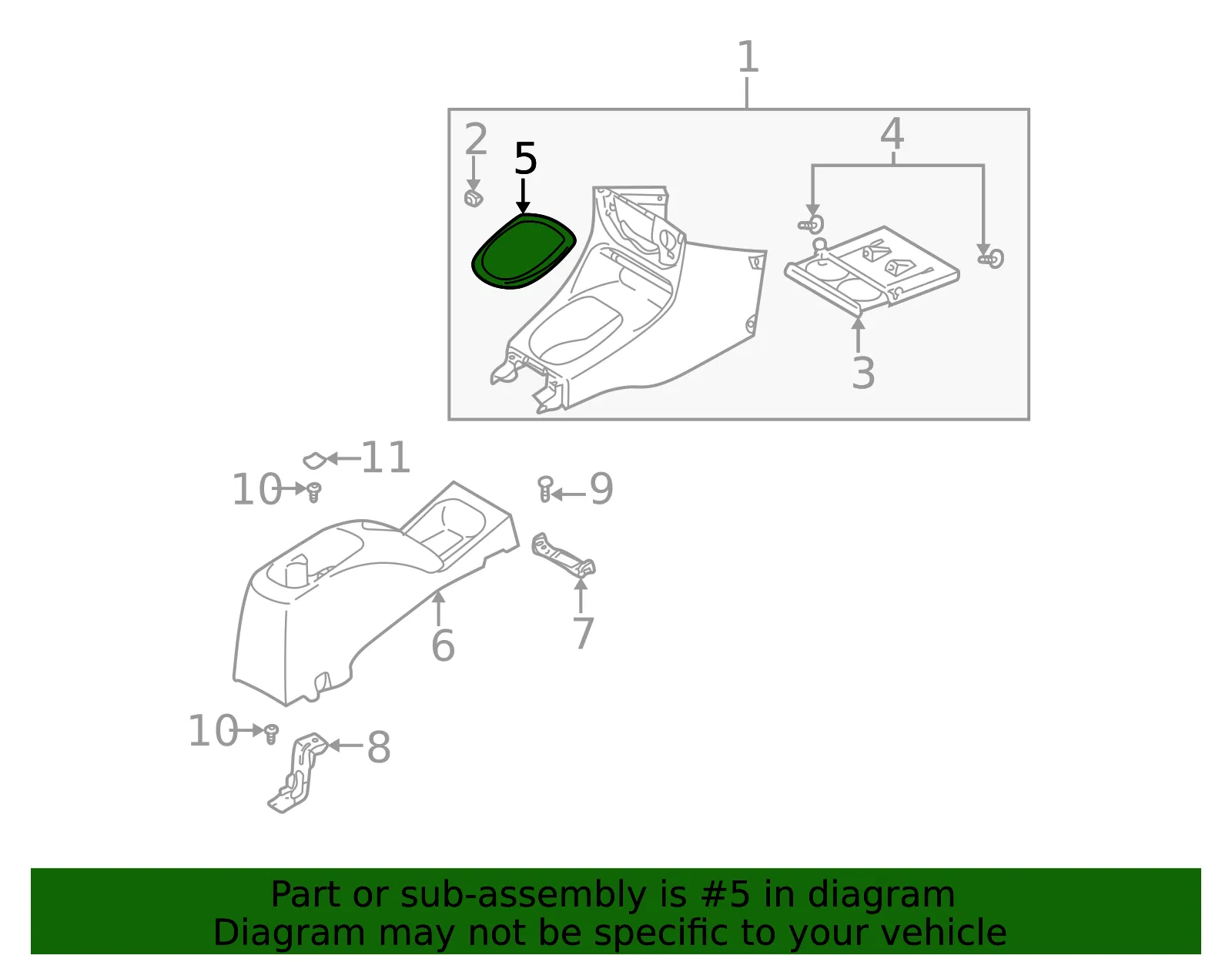 Trim Ring - Kia (0K30B-64312) - view 2