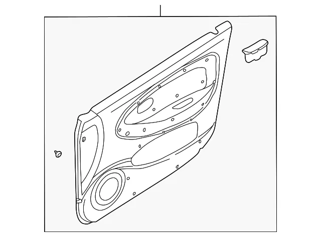 Trim Panel Assembly - Passenger Side (RH) - Kia (0K30D-68420BD5)