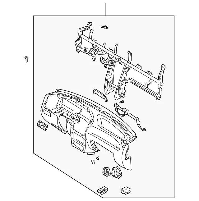 Instrument Panel - Kia (0K32A-55100C08)