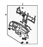 Instrument Panel - Kia (0K32A-55100C08) - view 3