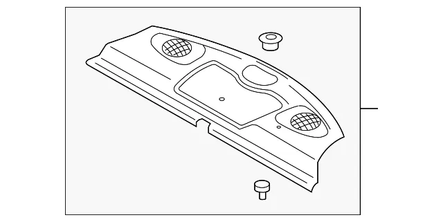 Pkg Tray Trim - Kia (0K32A-68320D78)