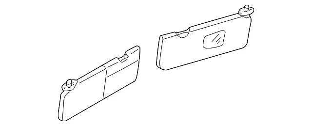 Sun Visor - Passenger Side (RH) - Kia (0K32A-69270D78)