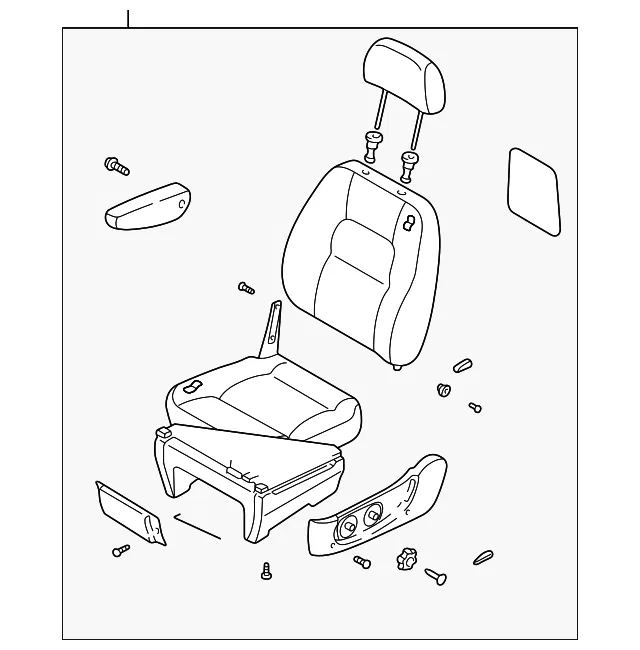 Seat Assembly - Driver's Side (LH) - Kia (0K52Y-57100J444)