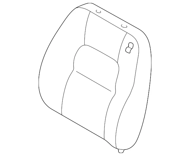 Seat Back - Driver's Side (LH) - Kia (0K52Y-57150ACQ3)