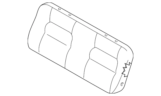 Seat Back - Kia (0K52Y-57350B444)