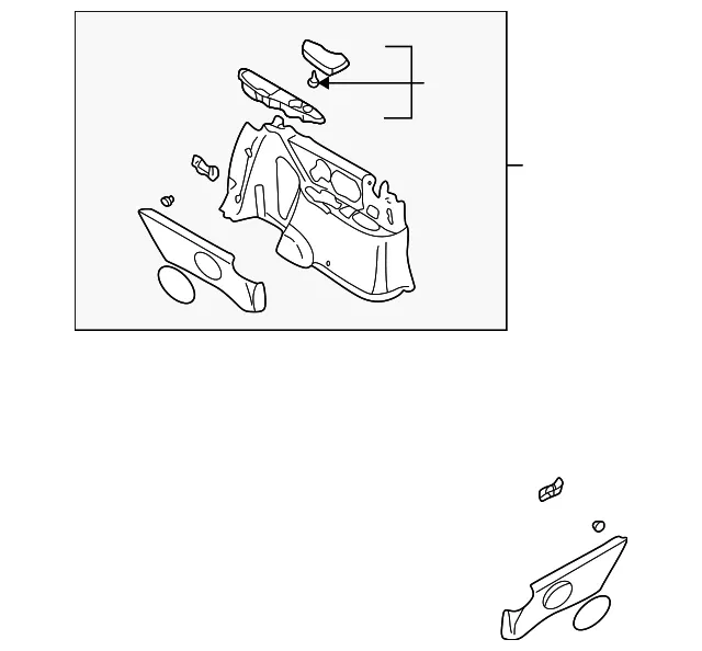 Lower Trim Panel - Driver's Side (LH) - Kia (0K52Y-68710GQ3)