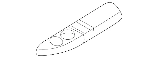 Cup Holder - Passenger Side (RH) - Kia (0K53A-68727CGE)