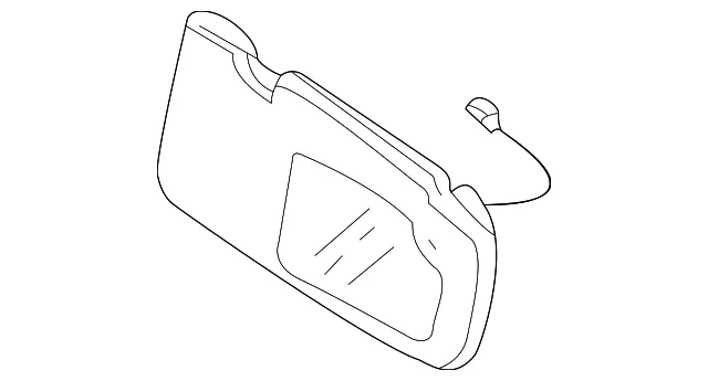 Sun-Visor Assembly Right-Hand - Passenger Side (RH) - Kia (0K54F-6932064AS)