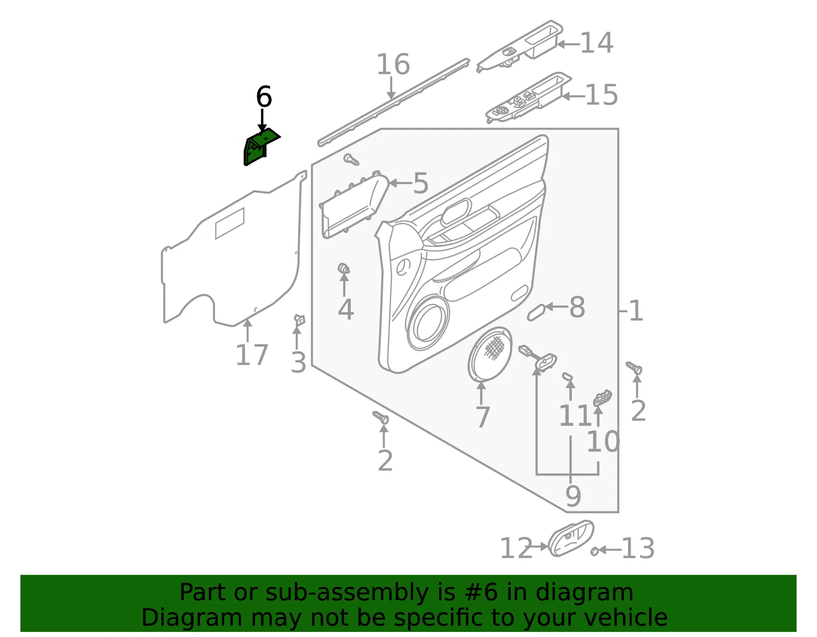 Pull Pocket Bracket - Kia (0K552-68440D) - view 2