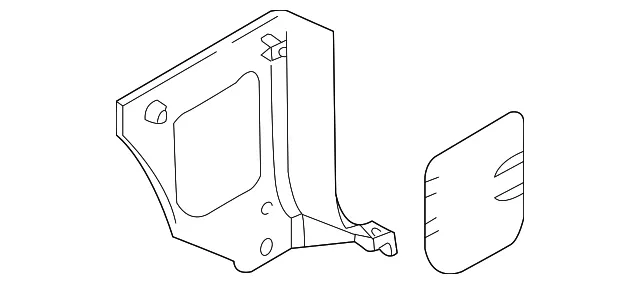 Cowl Trim - Driver's Side (LH) - Kia (0K5AA-6811XCY)