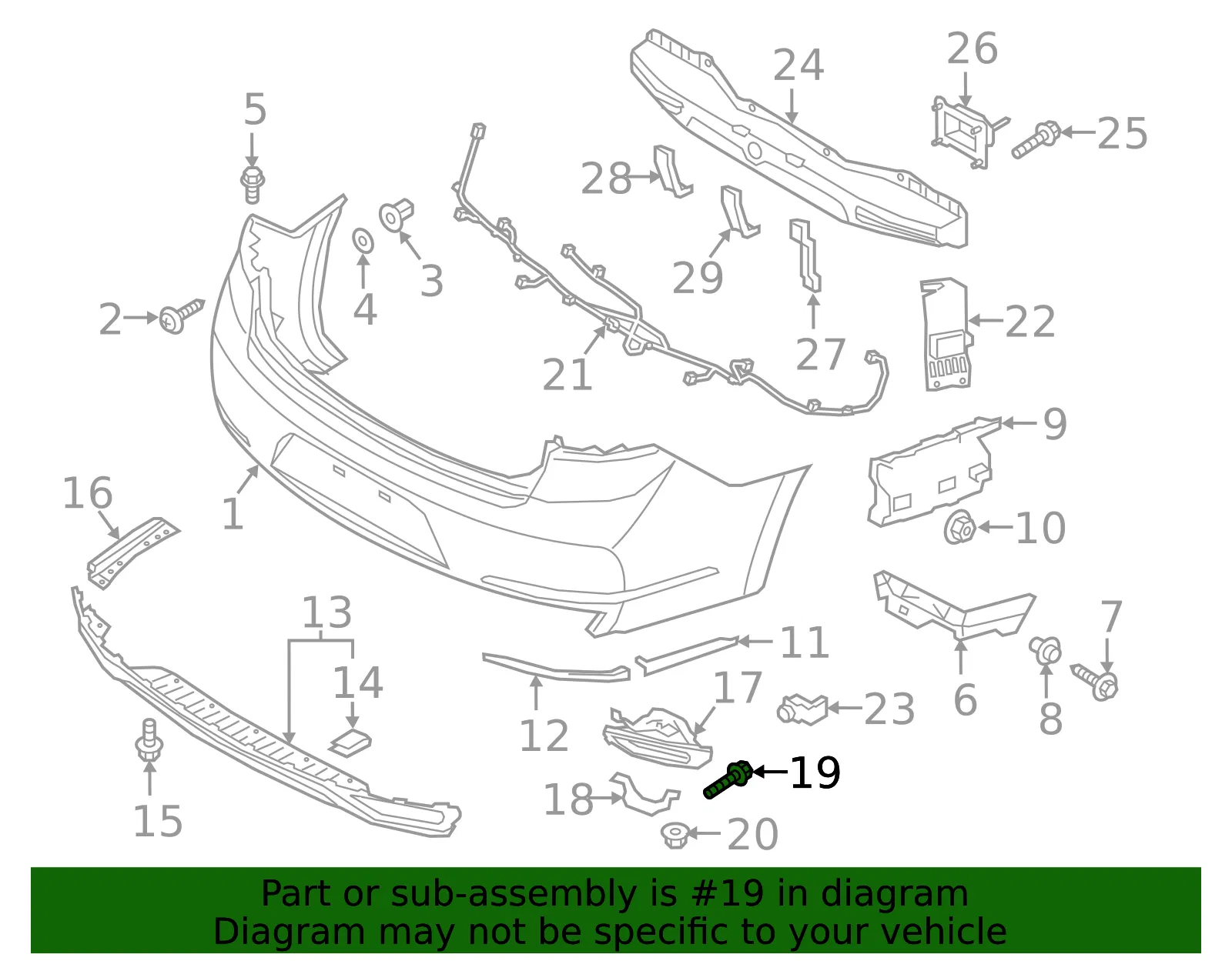 Trim Ring Bolt - Kia (10117-06166B) - view 2
