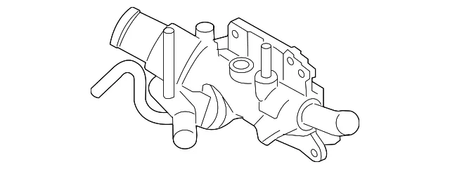 Water Outlet - Nissan (11060-ET00A) - view 2
